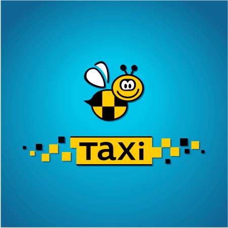 Taxi logo, vector
