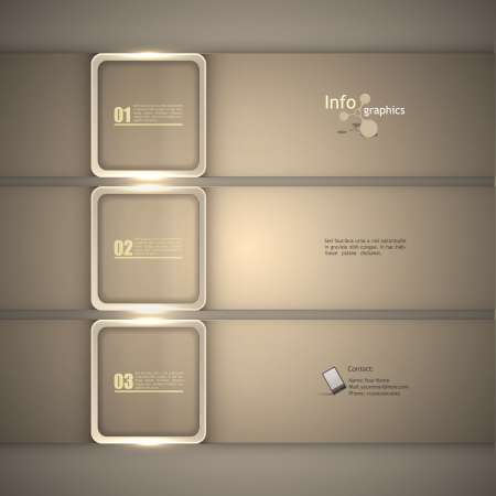 Modern Design template / can be used for infographics / numbered