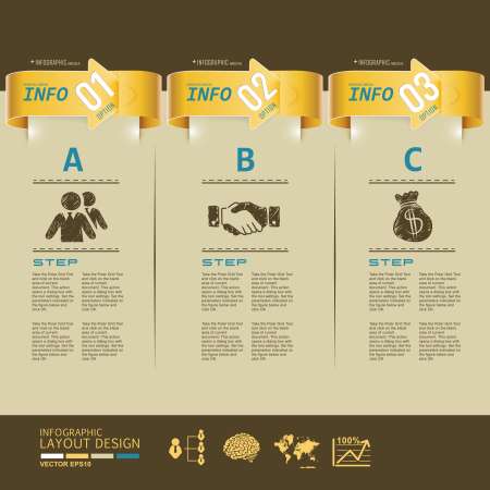Modern business design template, infographic, website