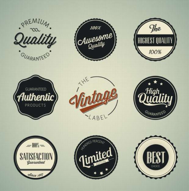 Premium Quality and Guarantee Labels