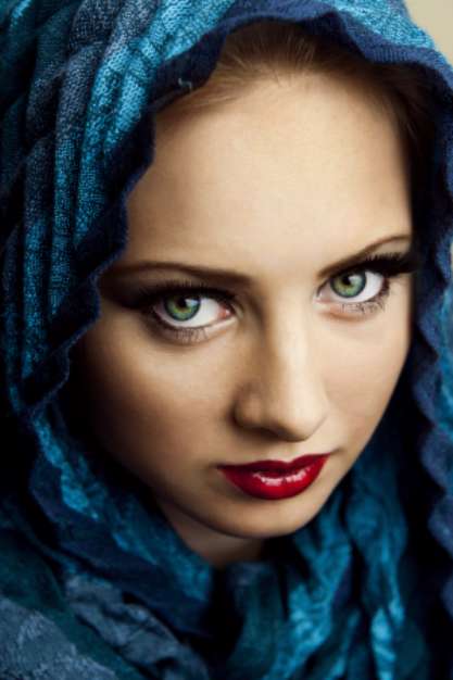 Portrait of young beautiful woman