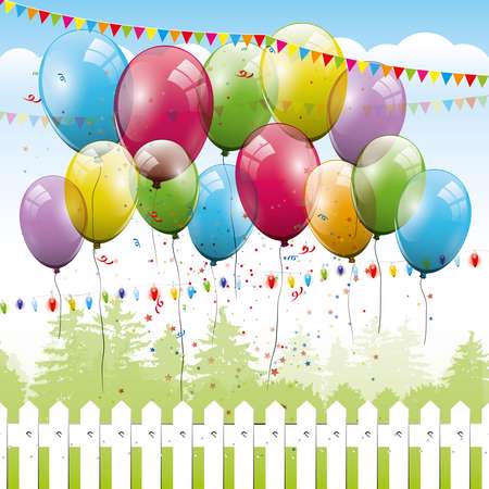 Colorful birthday background