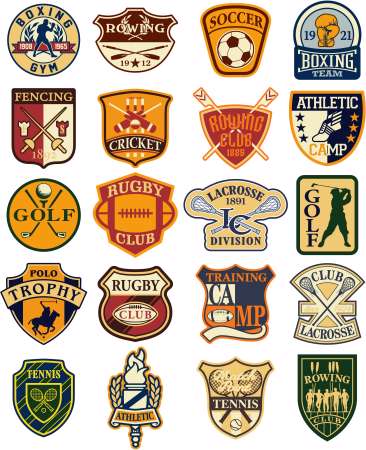 Classic sports vector badges
