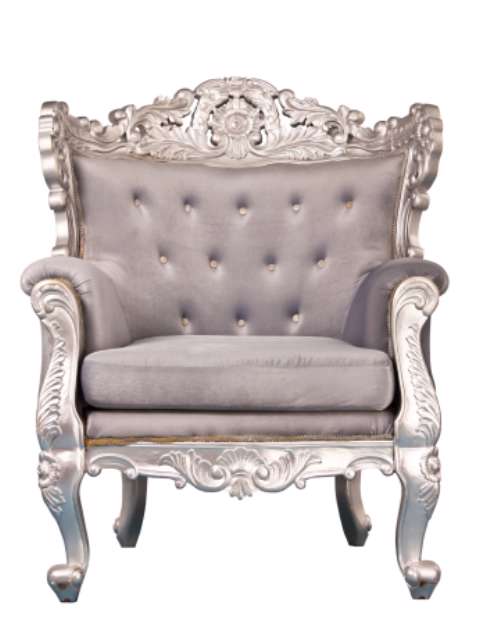 Luxurious armchair isolated on whith background ,clipping path