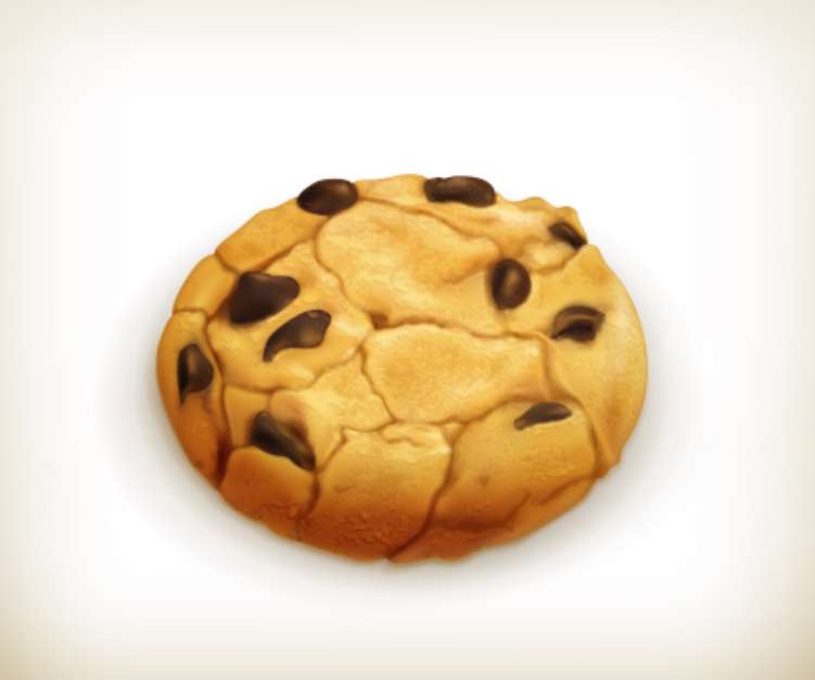 Chocolate cookie, icon