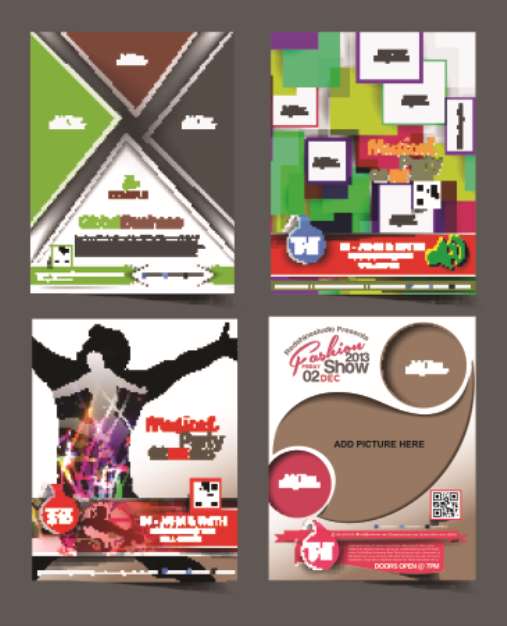 set of flyer