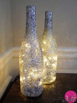 بطری‌های نورانی، ایده‌ای جالب برای نورپردازی