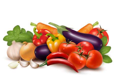 Fresh vegetable with leaves.  Healthy Eating