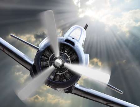 The Fighter. Retro technology theme.