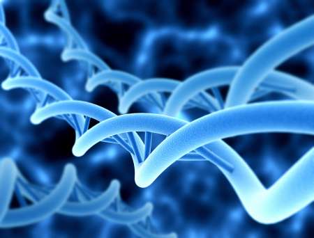 Digital illustration of a dna