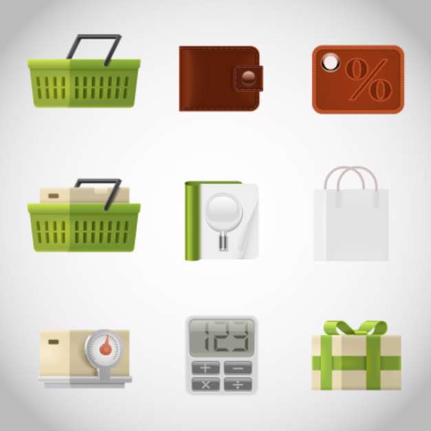 shopping vector icons