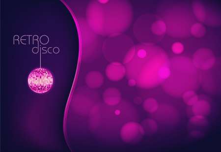 Disco ball. Disco background