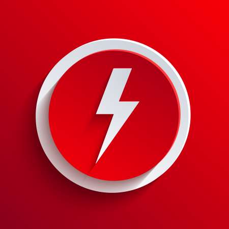 Vector red circle icon. Eps10