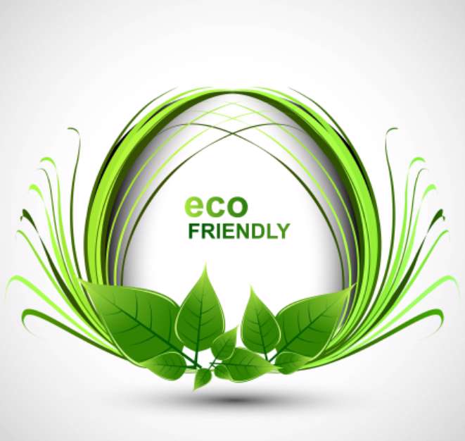 abstract Vector Natural eco green lives swirl wave