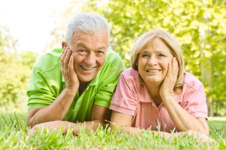 happy old people relaxed