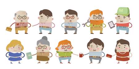 set of original characters