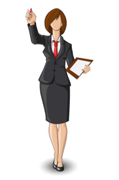 Business Woman giving Presentation