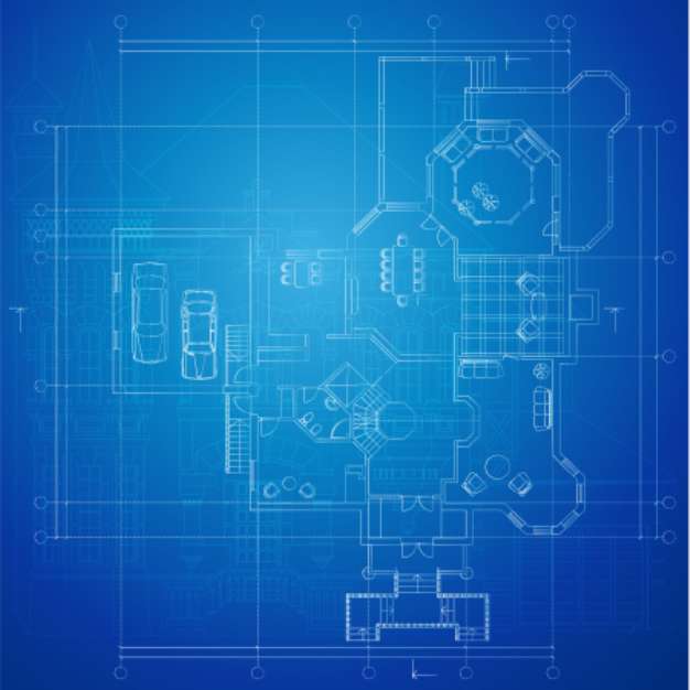 Urban Blueprint (vector). Architectural background