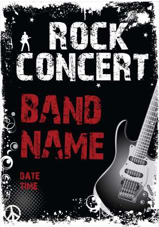 Rock concert poster