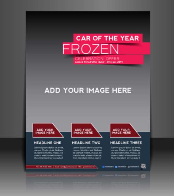 Vector business brochure, flyer
