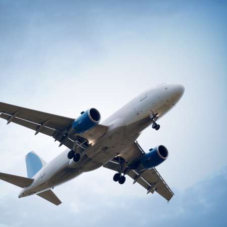 Airplane in the sky