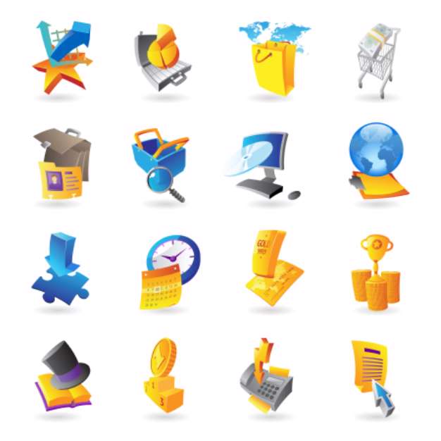 Icons for business and finance