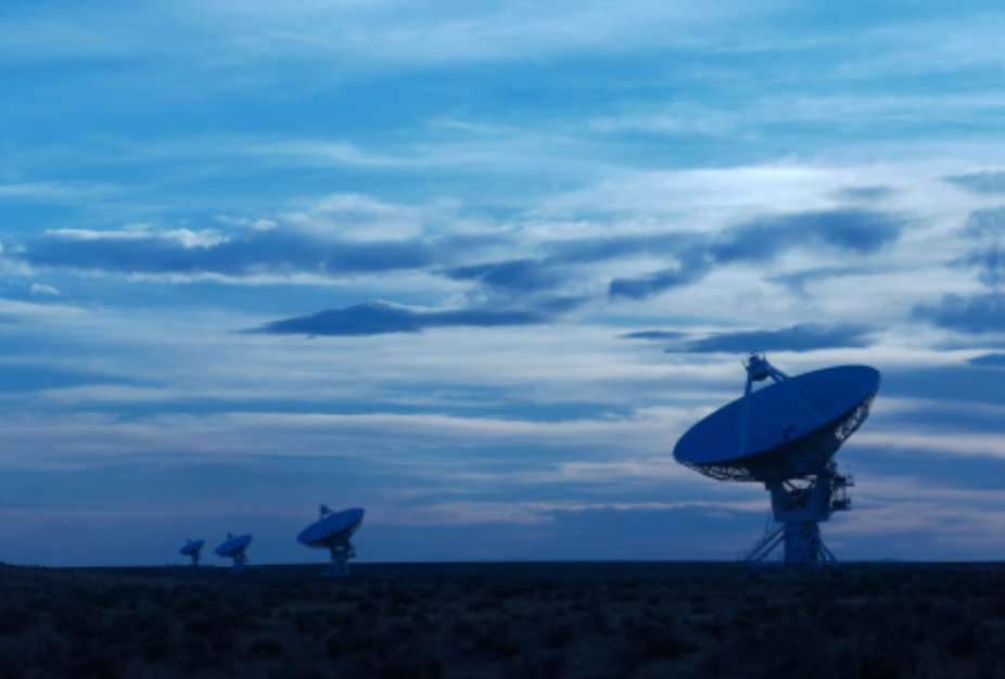 Radio telescopes at the Very Large Array (VLA), USA