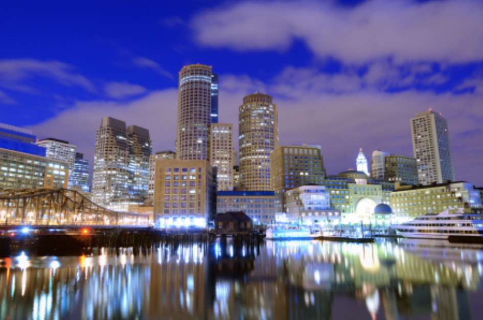 Boston Harbor Skyline