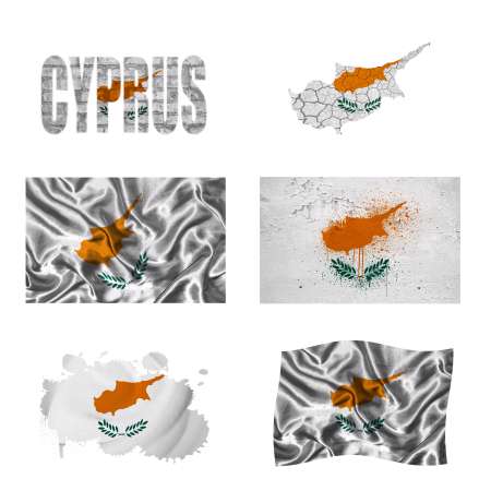 Cyprus flag collage