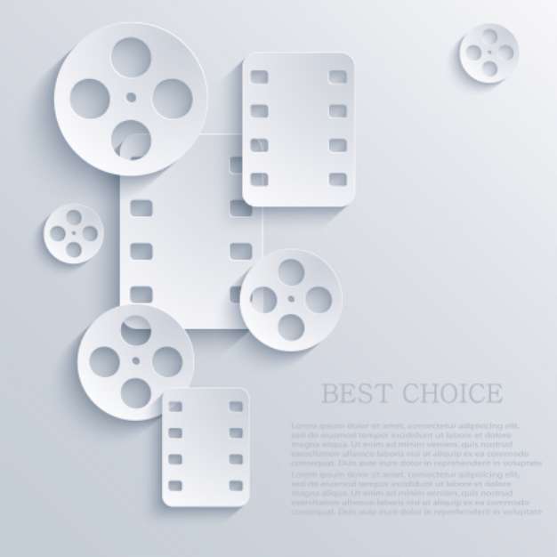 Vector film icon background. Eps10