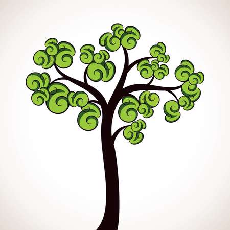abstract tree with creative leaf stock vector