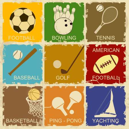 Set of Vintage Sports