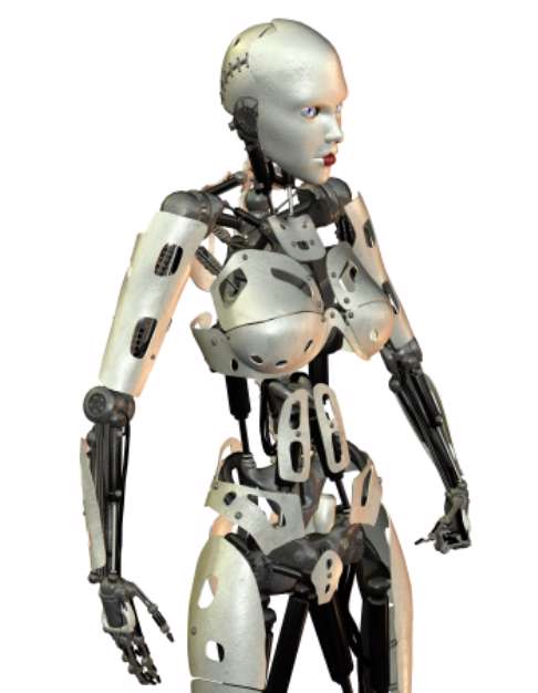 weiblicher Kampf Androide