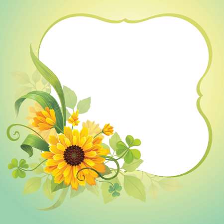flower frame template