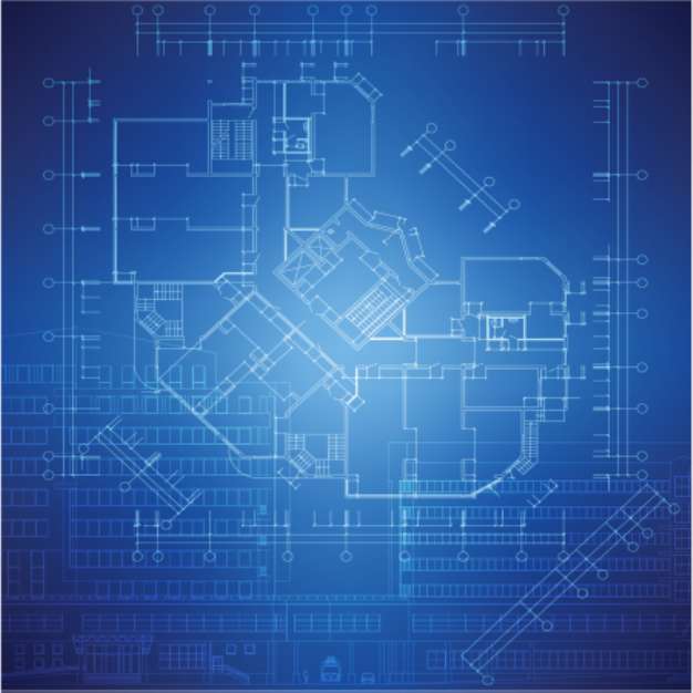 Architectural background. Part of architectural project
