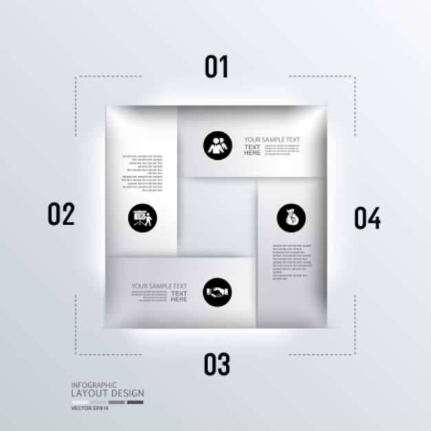 Modern business design template, infographic, website