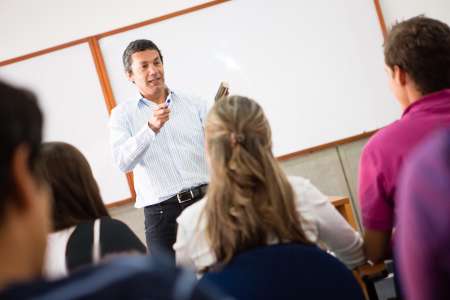 Students in class