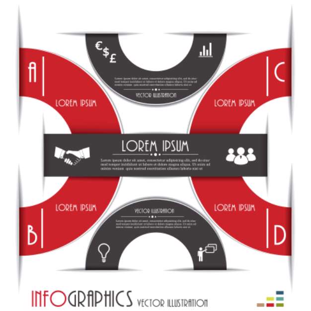 Modern Infographics template for business design. Vector illustr