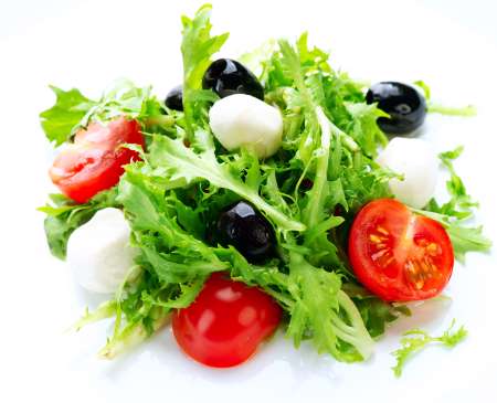 Salad with Mozzarella Cheese