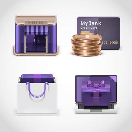shopping vector icons xxl