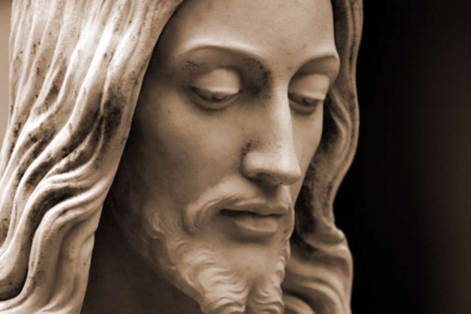 sepia-toned jesus