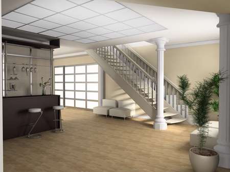 Stair in a drawing room