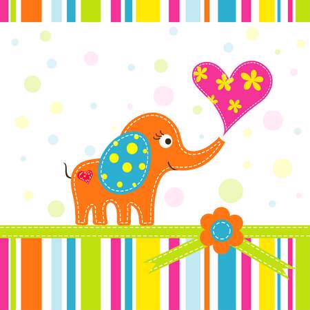 Template greeting card, vector