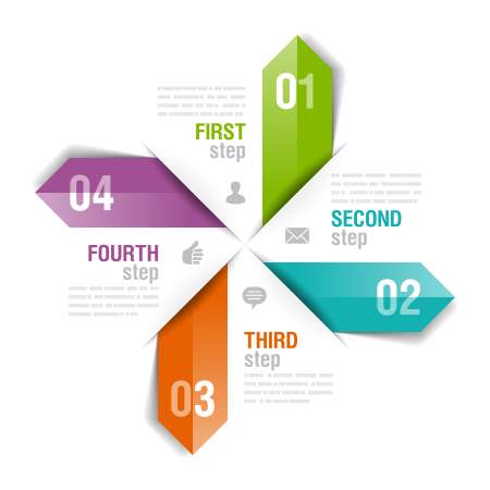 Pointing arrows - design template