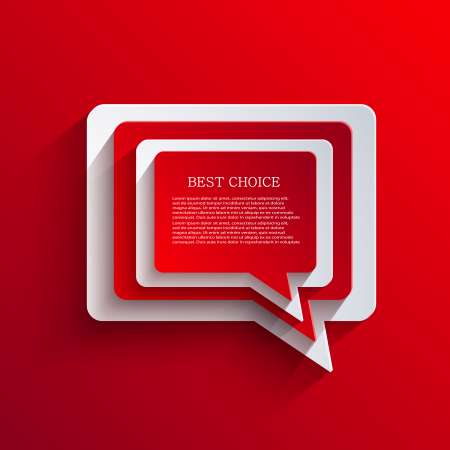 Vector bubble speech background. Eps10