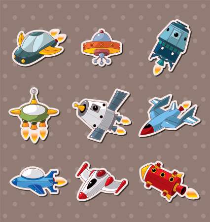 spaceship stickers