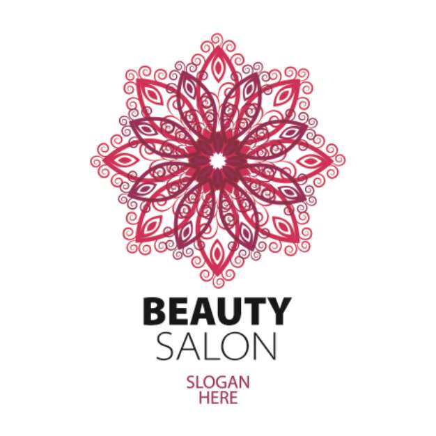 abstract logo lace for beauty salon
