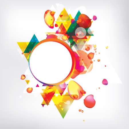 Abstract modern banner with colored background