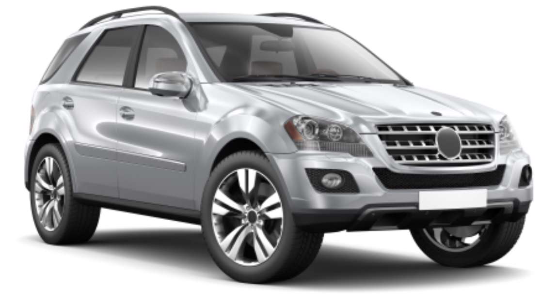MODERN SILVER SUV CAR