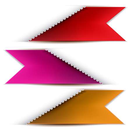 Colorful bookmarks for text.